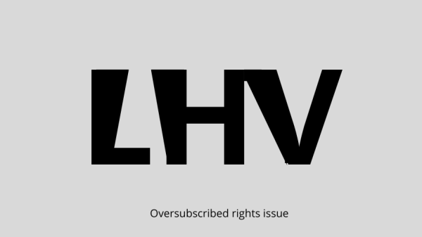LHV Group gathers £30 million through oversubscribed rights issue
